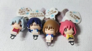 Prince of Tennis Figur Charm Schlüsselanhänger Set 4 selten Retro Japan Anime m526 - Bild 1 von 3