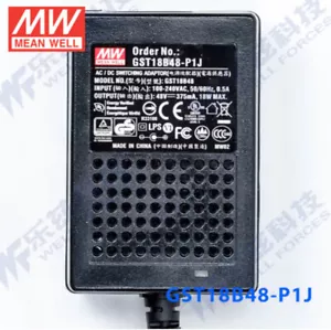MEANWELL Adattatore di alimentazione 18W GST18B48-P1J 48V 0,375A - Foto 1 di 2