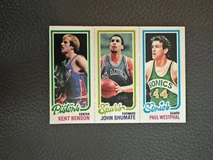 1980 81 Topps #84 Kent Benson / #212 John Shumate / #229 Paul Westphal - Picture 1 of 2
