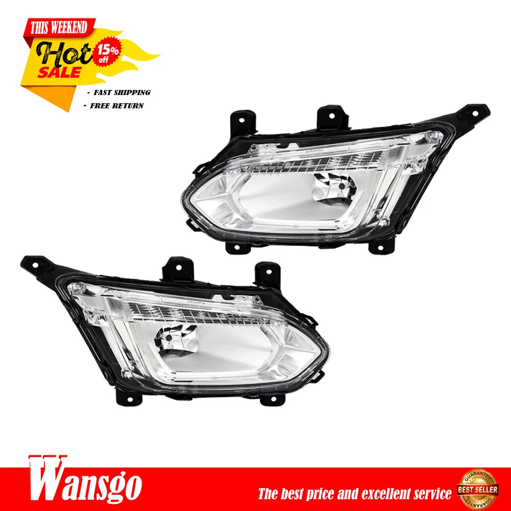 Lámparas Antiniebla Transparentes Para Chevy Equinox 2010 2016 Kit Completo Izquierdo Y Derecho