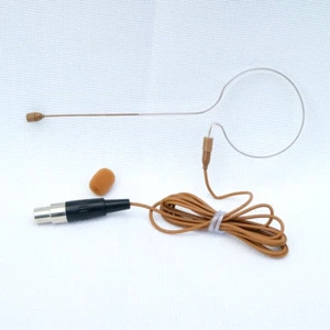 X153 Auriculares Colgantes Marrones Micrófono para Shure ULX SLX QLX BodyPack 4 Pines - Imagen 1 de 7