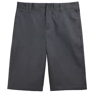 Boys Gray Short H9200 Flat Front French Toast School Uniform Sizes 4 to 20 - Picture 1 of 3