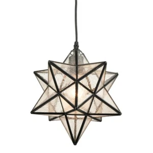 Moravian Star Light Pendant Light Industrial Ceiling Light Foyer Hanging Light - Picture 1 of 8
