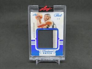 2021-22 LEAF PEARL MULTI-SPORT DAVID ROBINSON GAME USED PEARLESCENT PATCH /4 JM