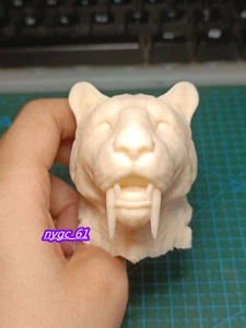 1:6 Sabretooth Tiger Tier Haustier Kopf Skulptur für 12 Zoll männliche Figur Körper Puppe Spielzeug - Bild 1 von 8