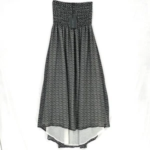 Anthropologie Patterson J Kincaid Abstract Printed Long Dress Black White Small - Picture 1 of 10