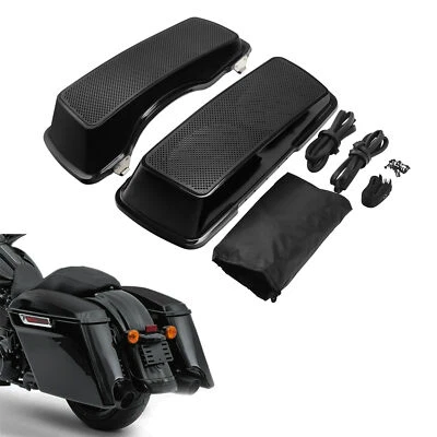 Dual 6x9 Saddlebag Speaker Lids Fit For Harley Road King Electra Glide 1993-2013 - Image 1 of 4
