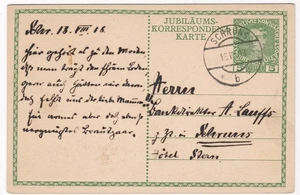 Schruns,Jubiläums-Korrespondenz-Karte,5 Heller Ganzsache, - Picture 1 of 3