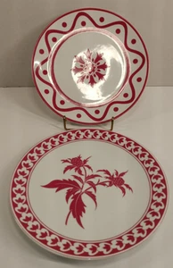Ballard Winchester Salatteller rosa und weiß Blumenmuster 2er Set - Bild 1 von 11