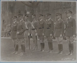 1930s Photo General Fox Corner U.S. Army Staff Officers West Point Review - Picture 1 of 2