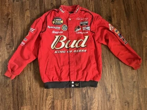 Giacca da corsa Chase Authentics Drivers Line Budweiser Dale Jr. NASCAR L uomo - Foto 1 di 6