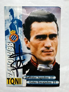 Autograph TONI JIMENEZ-Espanyol Barcelona-3 Caps SPAIN-Atletico-Elche-signed - Picture 1 of 2
