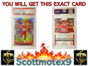 2020 Panini Silver Prizm #124 Patrick Mahomes II Kansas City Chiefs PSA 6 EX-MT - Picture 1 of 6