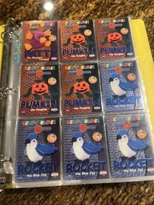 Ty Beanie Babies Official Collector's 100 Plus Album Foil Cards Album “E” - Picture 1 of 19