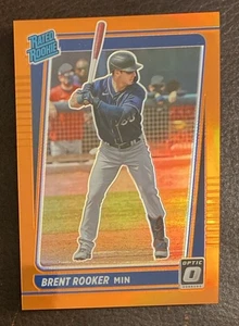 2021 Panini Donruss Optic - Rated Rookie Brent Rooker #68 Orange Prizm /125 (RC) - Bild 1 von 2