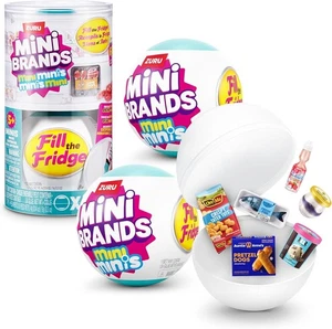 Zuru Mini Marken Mini Minis Fill The Fridge Konvolut LOT of (5) Balls 🩵🩵 - Bild 1 von 6