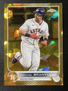 Topps 2022 cromo zafiro oro/50 Michael Brantley Houston Astros #199 - Imagen 1 de 3