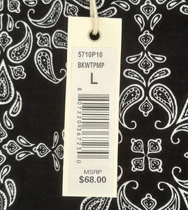 Max Studio Bleistiftrock neu mit Etikett Damen L dunkel geometrisches Muster zum Überziehen Boho künstlerisch Büro - Bild 1 von 9