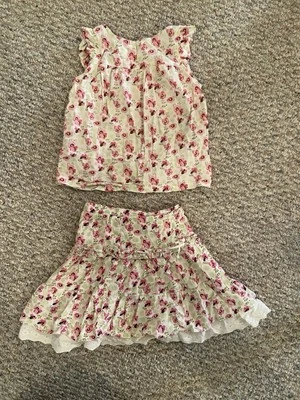 Vestido de dos piezas para niñas niñas talla 3 a 4 H&M Foto 1 de 4