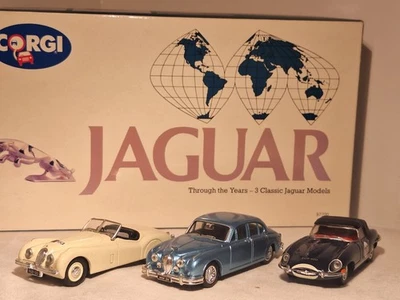 CORGI CLASSICS 1:43 JAGUAR THROUGH THE YEARS, JAGUAR: XK120, E TYPE & MkII 07700 - Image 1 of 4
