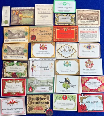 Awesome 1922 Germany Wine Bottle Label Collection Lot Vintage Antique - Image 1 of 4