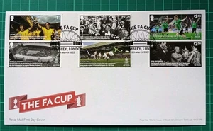 2022 The FA Cup Set of 6 on FDC The FA Cup Wembley Stadium Postmark - Picture 1 of 2