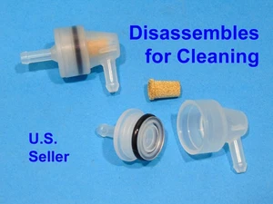 3/16" 5mm Fuel Gas Filter 90 degree right angle  Moped Dirt Bike Scooter ATV - Bild 1 von 6