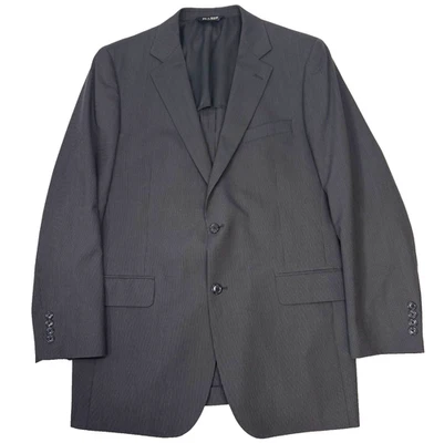 Chaqueta Blazer Jos A Bank Stays Cool Para Hombres 42L Gris Mezcla de Lana a Rayas 2 Botones Foto 1 de 4