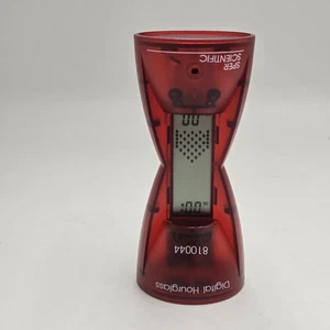 Vintage SPER wissenschaftliche digitale Sanduhr rot Timer Stoppuhr NEU in Box Y2K - Bild 1 von 11