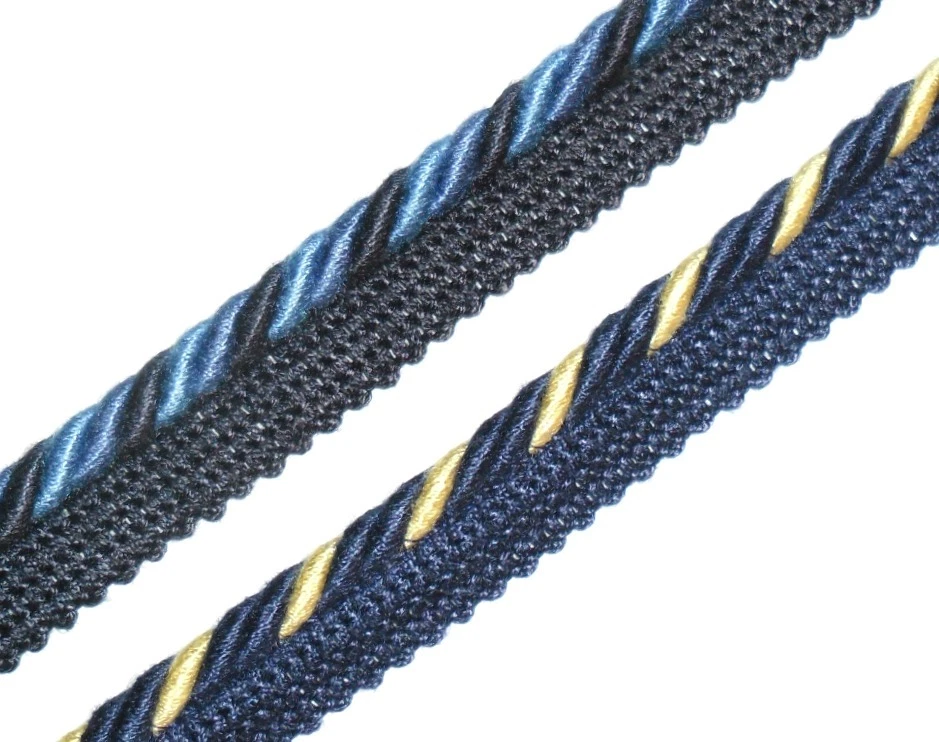 COTTON FLANGED BINDING/PIPING 6MM CORD X2 MTRS, CHOOSE COLOUR, ART 10.190/6 - Image 1 of 1