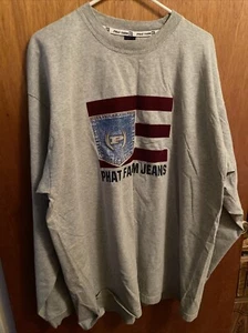 Phat Farm Grau Langarmshirt Gr. XL Neu - Bild 1 von 12