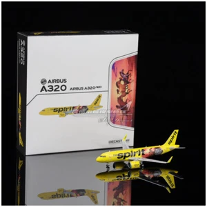 1:400 JC Wings Spirit Airlines Plane Airbus A320neo Diecast Aircraft Model - Picture 1 of 9