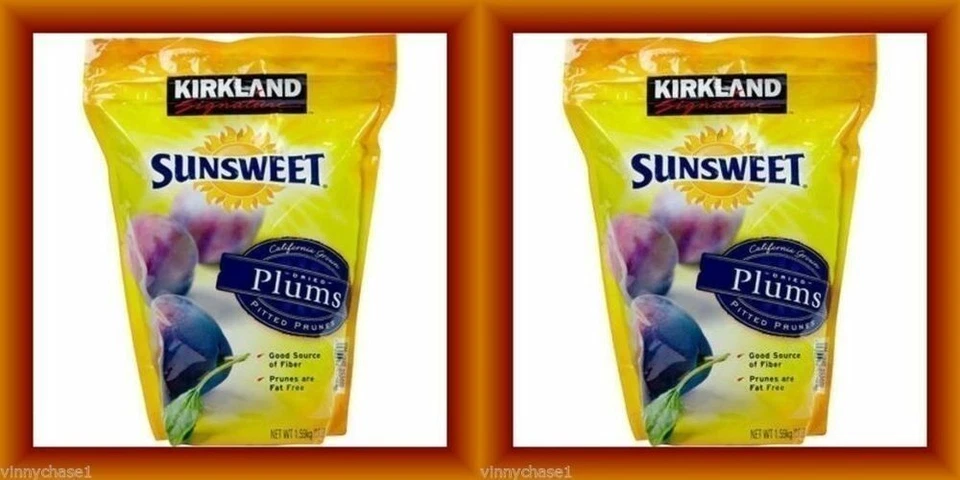 2X Kirkland 56 oz ea ciruelas secas dulces ciruelas pasas sin hueso fibra KOSHER LIBRE DE GRASA Foto 1 de 1