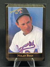 NOLAN RYAN ~ 1992 Investor's Journal Baseball Gold Foil Insert Card #81 Rangers