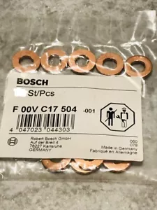 6x Junta Disco de Cobre Para Inyector Bosch F00VC17504 Para BMW Fiat Ford Iveco - Imagen 1 de 3