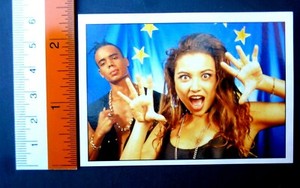 #129 2 Unlimited Sticker Card Smash Hits 1995 Panini MINT Rara 