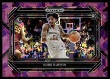 2023-24 Panini Prizm Draft Picks Purple Ice Kobe Bufkin Rookie 005/149 Michigan