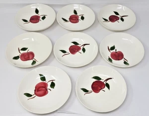 Vintage Blue Ridge Southern Potteries Arlington Apple Cereal Bowls Set of 8 EXC - Picture 1 of 3