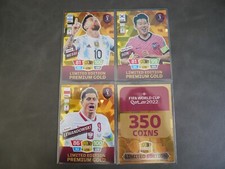 Panini Adrenalyn XL FIFA World Cup Qatar 2022 Limited Edition Gold 4 Card Set