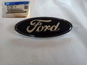 GENUINE REAR BLACK FORD BADGE EMBLEM OVAL FORD RANGER PX2 PX3 LU5Z9942528A - Picture 1 of 7