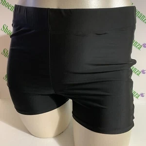 Torrid Swimsuit Swim Bottom High Waist Short Strappy Lattice Black Plus 1 14 16 - Picture 1 of 4