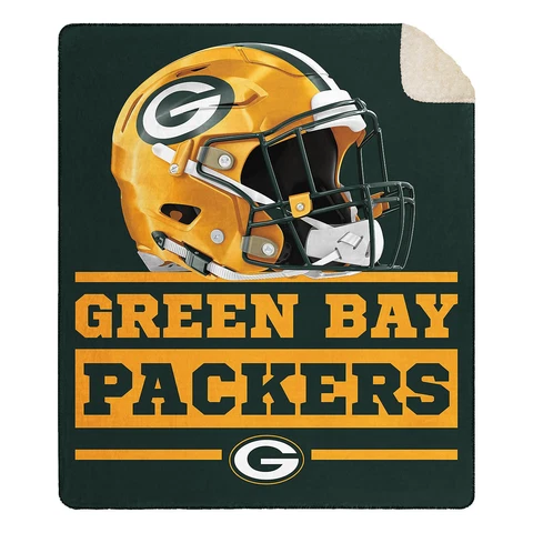 New NFL Green Bay Packers Soft Large Throw Blanket with Sherpa 60"x70" Cover