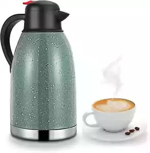 Thermal Coffee Carafe Stainless Steel 68Oz (2 Lifter) Double Walled Vacuum Coffe - Picture 1 of 3