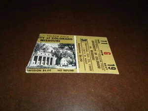 1969 MISSOURI MIZZOU AT COLORADO COLLEGE FOOTBALL TICKET STUB - Picture 1 of 2