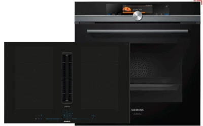 Dampfbackofen SIEMENS HS858GXB6 Multifunktion A+ EX877LX67E Kochfeldabzug EEK B - Bild 1 von 4