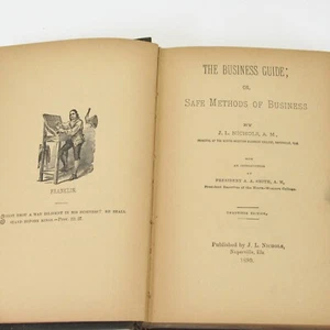 Business Guide or Safe Methods of Business  A A Smith  1890 HC Illustrated - Picture 1 of 20