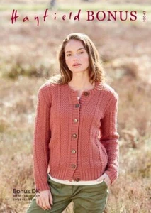 Sirdar Modelo de Punto - Hayfield Bonus Purpurina Dk , Cárdigan 10024 - Imagen 1 de 1