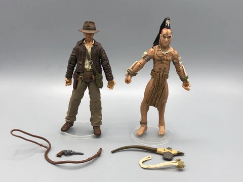 Lot of 2 Indiana Jones & Ugha Warrior Figure Hasbro 3.75" Cover