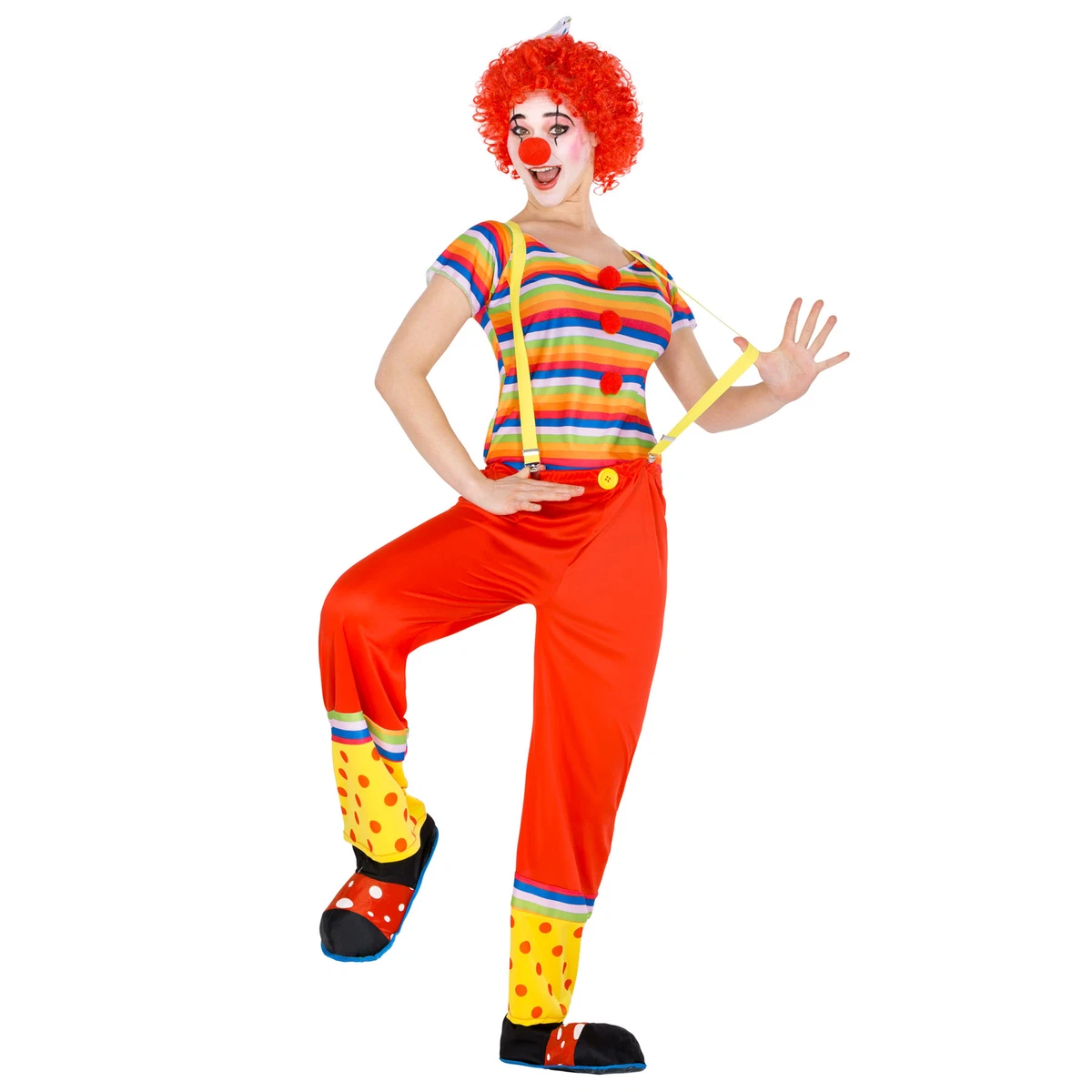 Clown-Rock Für Damen – 4 Stile (Harlekin, Bösewicht, Halloween), Rot-blau, Pailletten, One Size