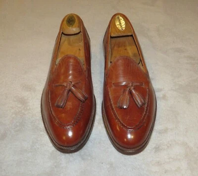 Polo x Crockett & Jones Brown Bench Made Tassel Loafers 7D 7.5D Mismate - Image 1 of 4